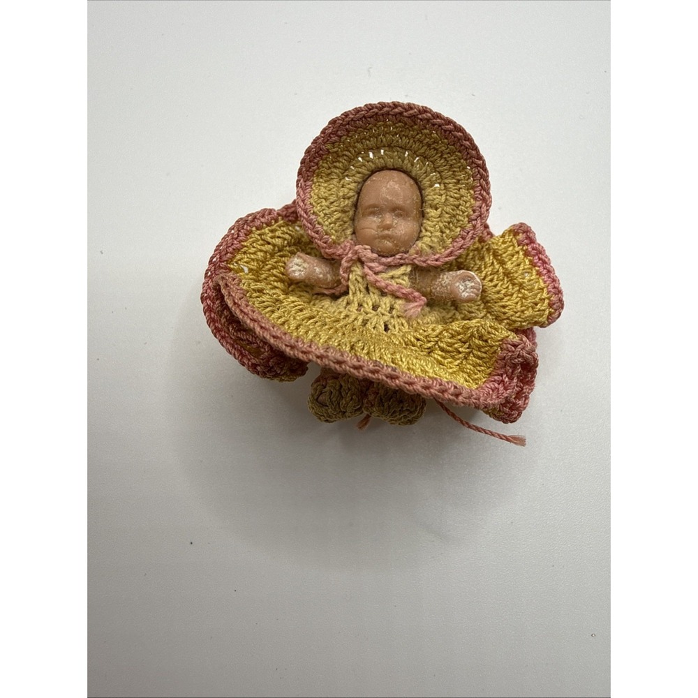 VTG 1 Inch Baby Doll With Clothes